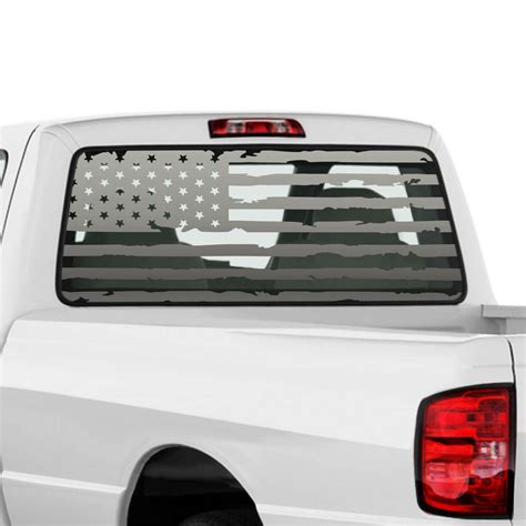 rear window american flag decal|american flag back window sticker.